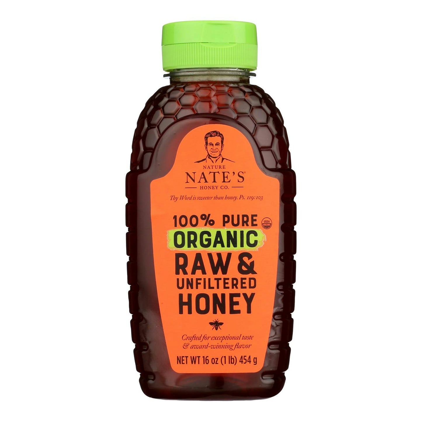 Nature Nate's - Honey Raw Unfiltered 16 oz (Pack of 6)