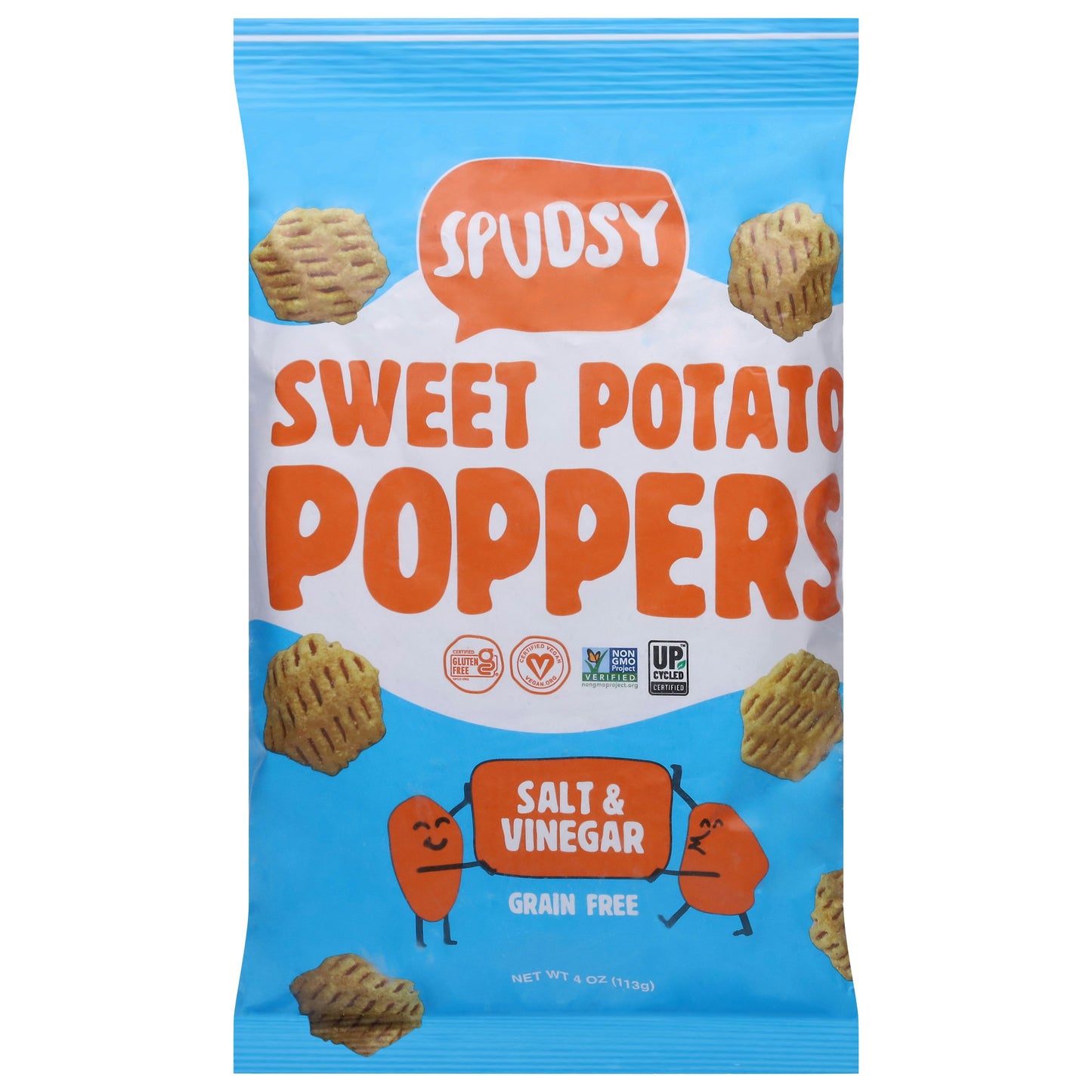 Spudsy Poppers Sweet Potato Salt Vinegar 4 Oz (Pack Of 9)