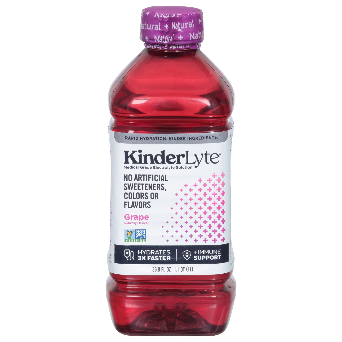 Kinderlyte Electrolyte Soltn Grape 33.8 fl oz (Pack of 6)