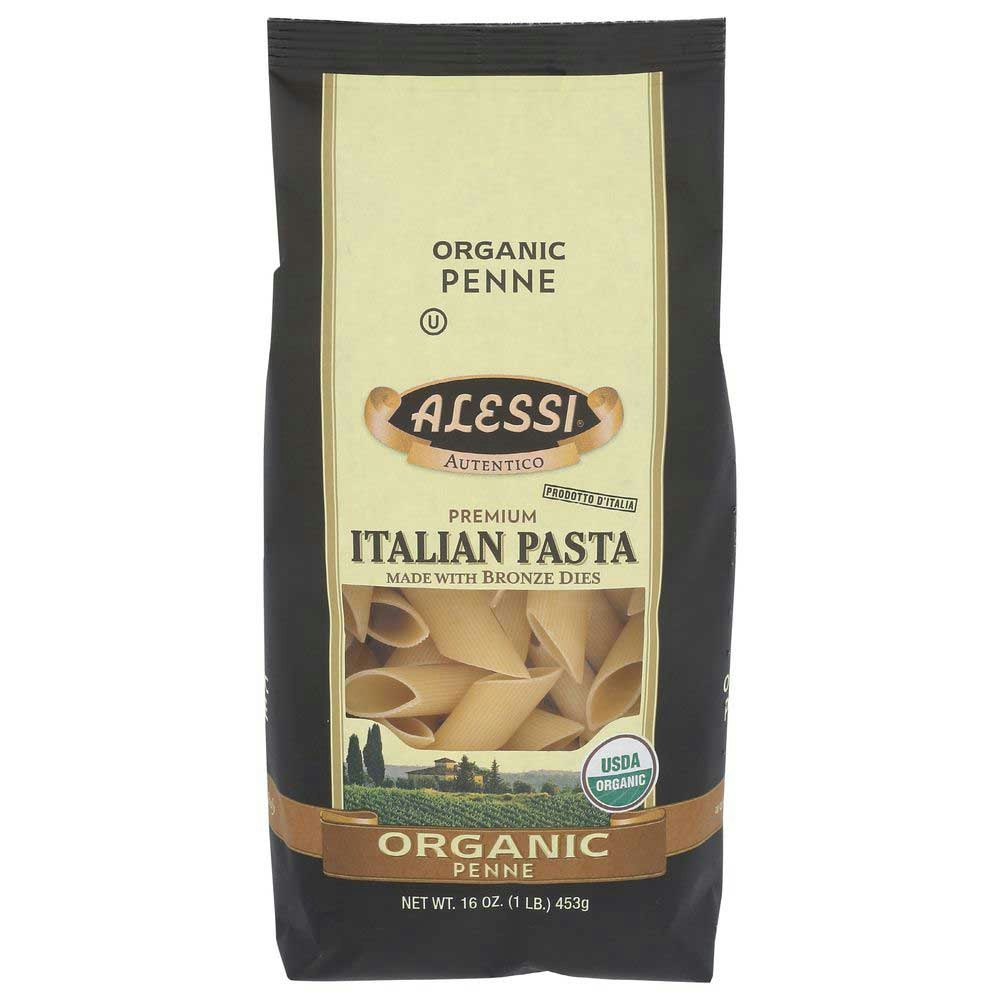 Alessi Organic Penne Pasta - 16 Ounce (Pack of 6)