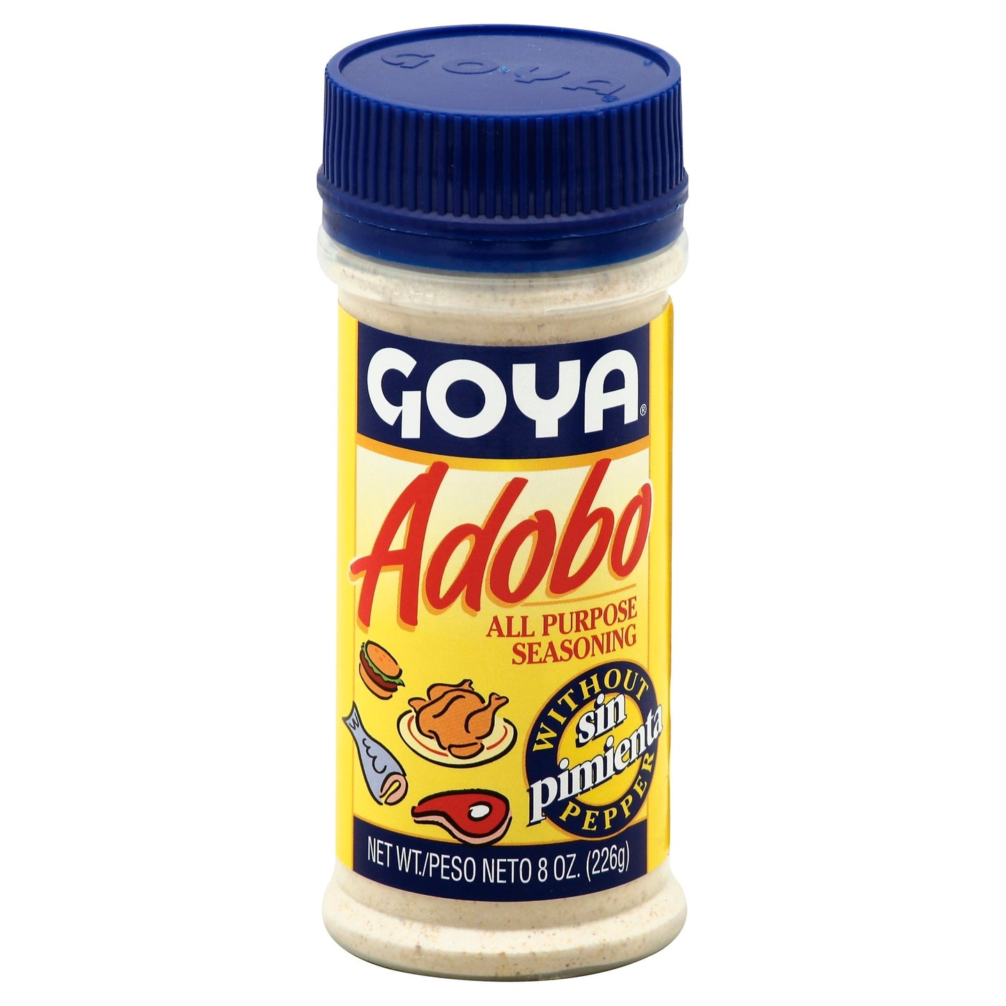 Goya Seasoning Adobo W/O Pepper 8 Oz Pack of 24