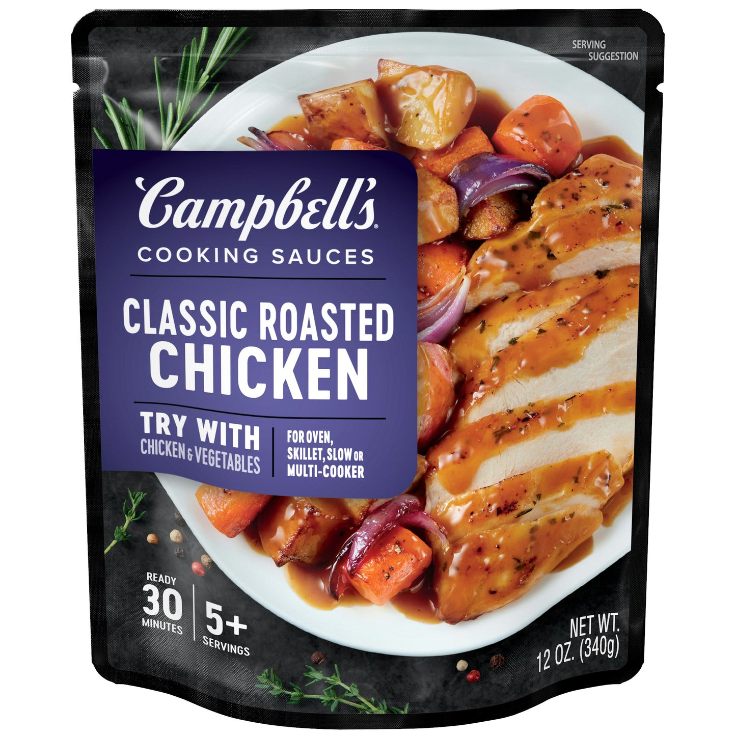 Campbells Entre Chicken Roasted Classic 12 oz (Pack of 6)