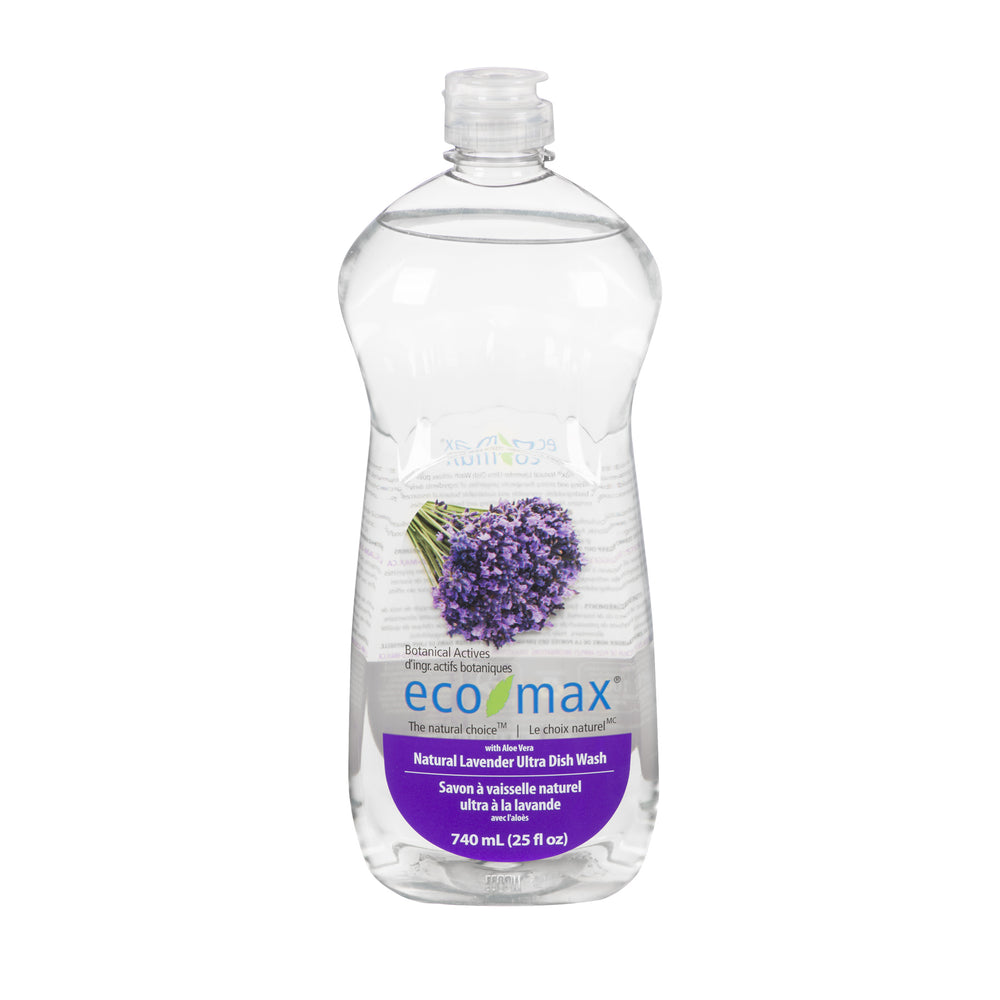 ECO MAX (Pack of 12) Eco Max Dish Soap Liquid Lavender Ultra Concentrated 25 Fl Oz