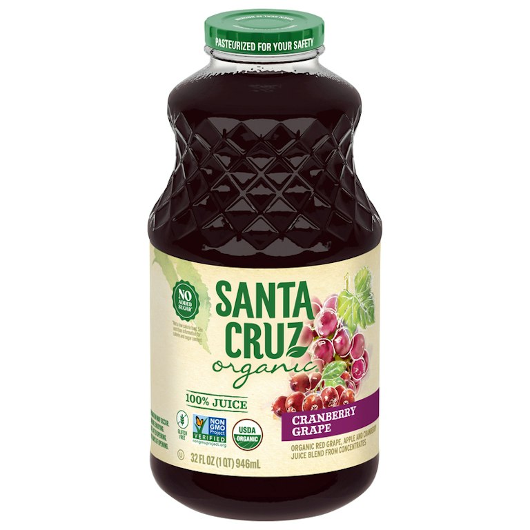 Santa Cruz Organic Juice Cranberry Grape Organic