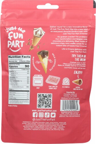 Just The Fun Part Cone Waffle Filled Chocolate Smores