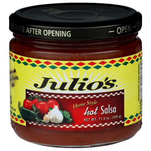 JULIOS (Pack of 18) Julios Salsa Hot Shelf Stable Salsa 11.5 Oz