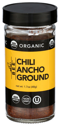 BEESPICES (Pack of 12) Beespices Chili Ancho Ground Organic Spice Single 1.7 Oz
