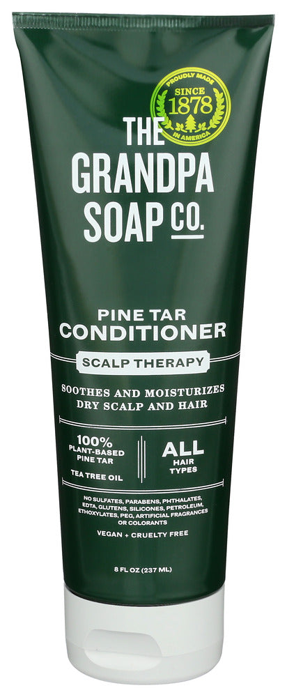 GRANDPAS (Pack of 8) Grandpas Pine Tar Conditioner for Hair Scalp Treatment 8 Fl Oz