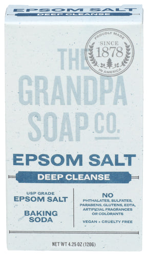 GRANDPAS (Pack Of 12) Grandpa's Soap Bar Epsom Salt 4.25 Oz