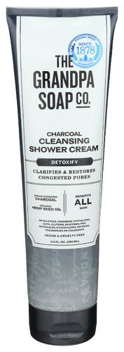 GRANDPAS (Pack of 10) Grandpas Shower Cream Charcoal Cleanser Body Wash 9.5 Oz