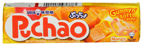 UHA MIKAKUTO (Pack of 40) Uha Mikakuto Puchao Mango Chewy Candy 1.76 Oz