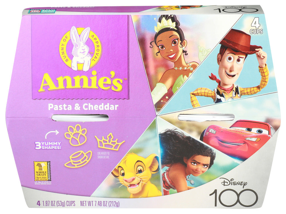 Annie's Homegrown Pasta Mac Cheese Disney 4Pk