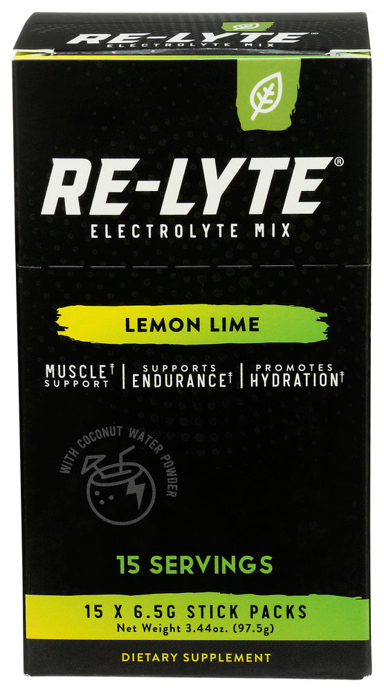 REDMOND (Pack of 3) Redmond Relyte Lemon Electrolyte Hydration Powder 15 Pack