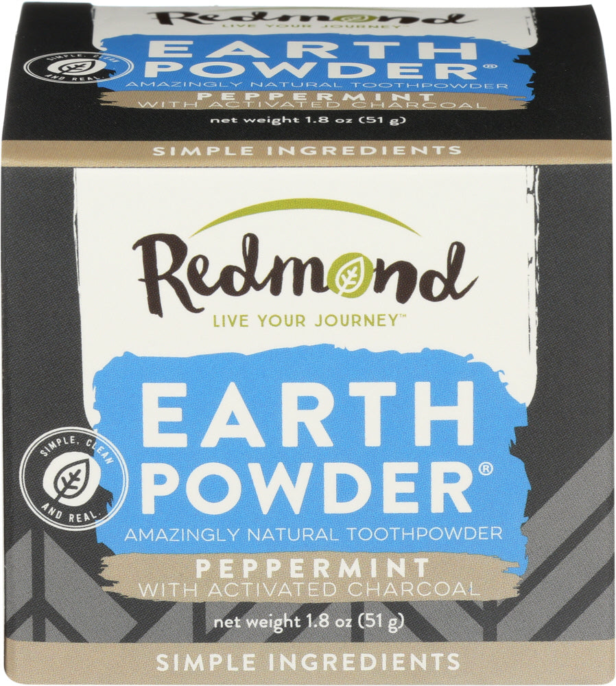REDMOND (Pack of 5) Redmond Earthpowder Charcoal Pomegranate Herbal Toothpaste 1.8 Oz