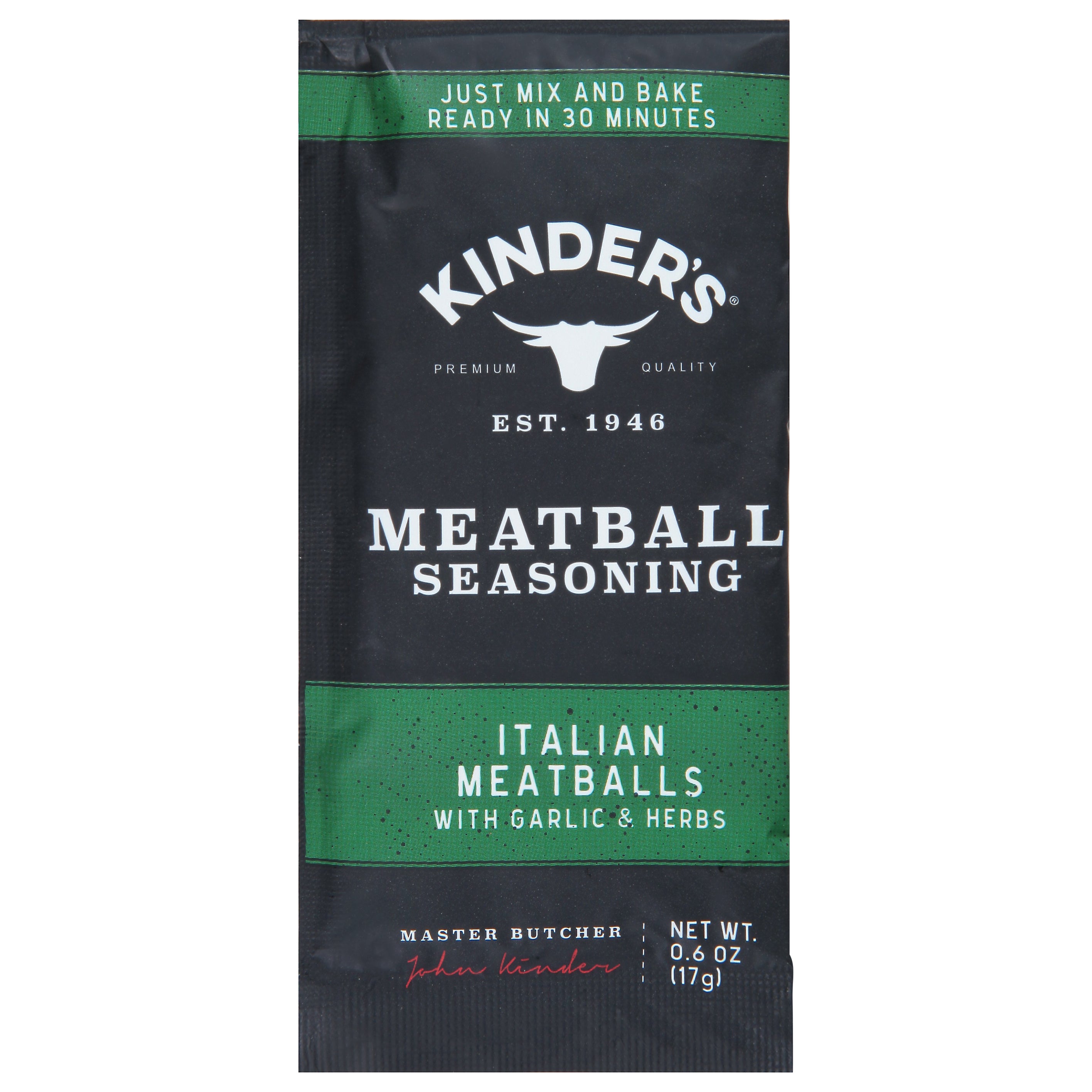 Kinder's Seasoning Italian Meatballs