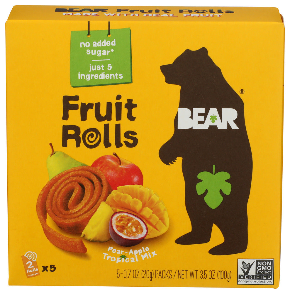 Bear Snacks Fruit Roll Tropical