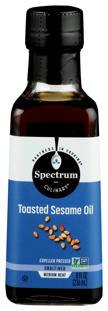 Spectrum Naturals Toasted Sesame Oil Unrefined Medium Heat