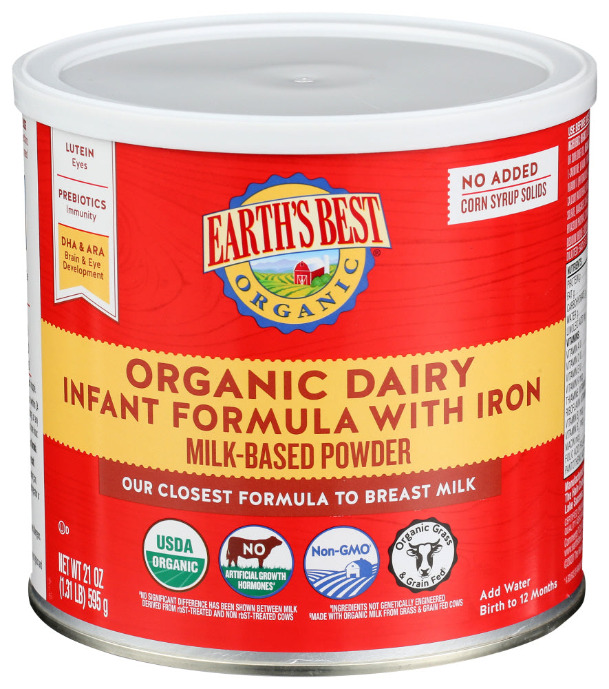 Earth's Best Baby Formula With Iron Organic
