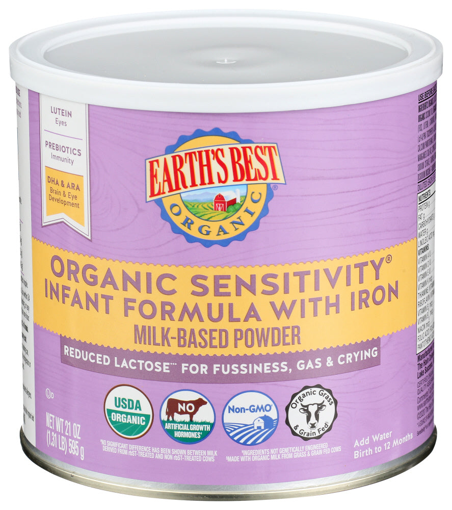 Earth's Best Baby Formula Sensitivity With Iron