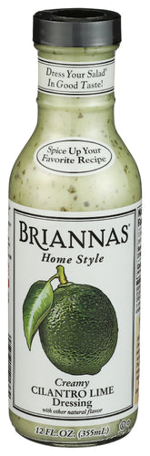 BRIANNAS (Pack of 12) Briannas Cilantro Lime Creamy Dressing 12 Oz