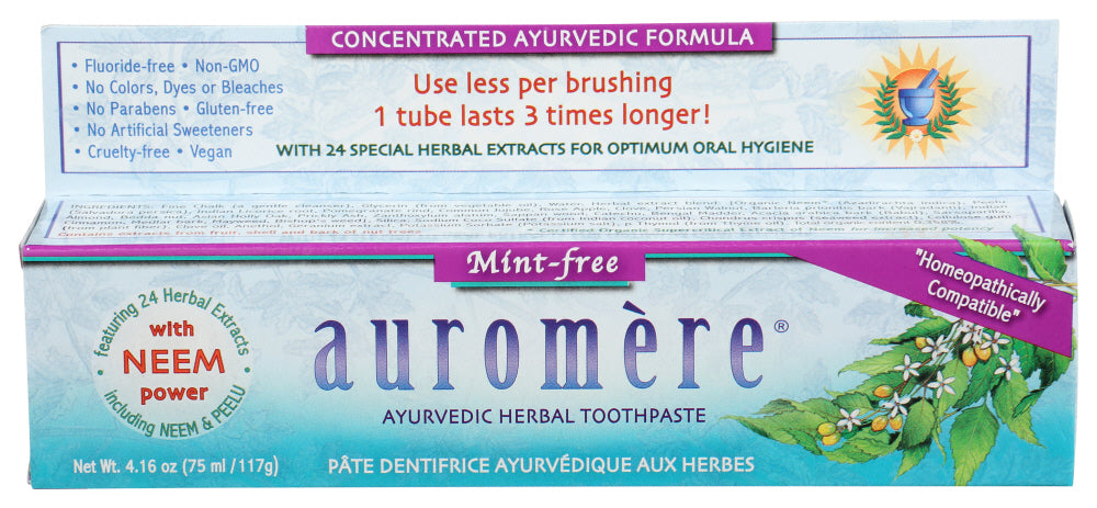 Auromere Toothpaste Mint Free