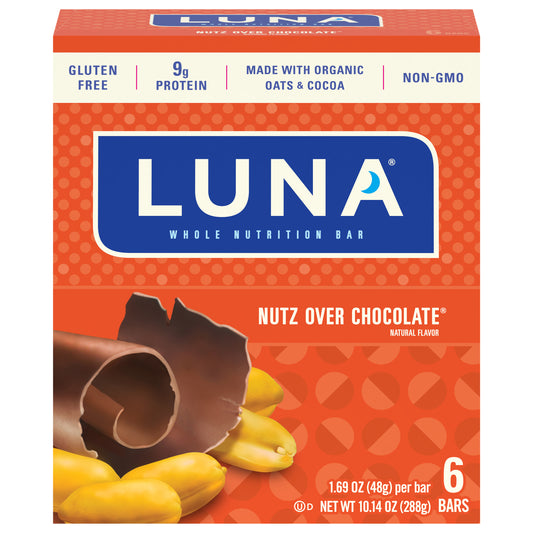 Luna Bar Chocolate Nuts 6 Pk 10.14 Oz (Pack Of 6)