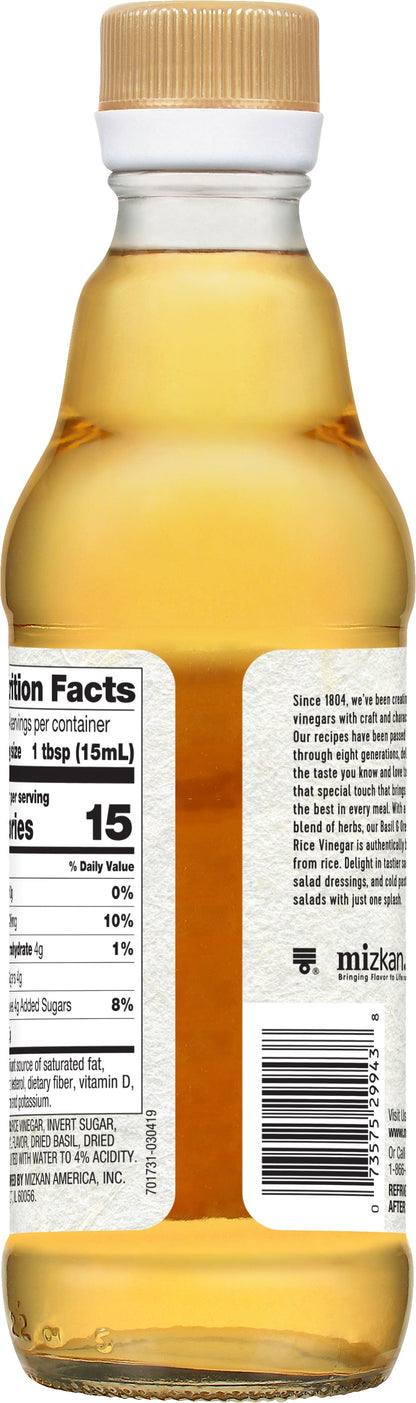 Nakano Vinegar Rice Basil 12 Oz (Pack of 6)