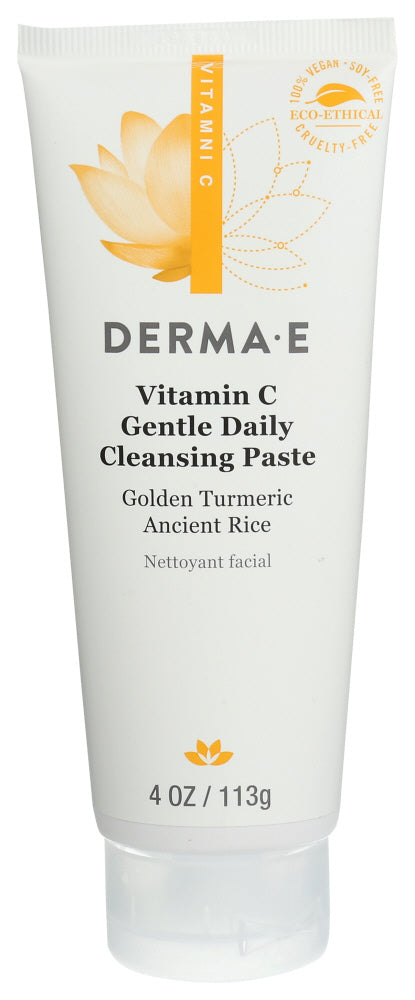 DERMA E (Pack of 5) Derma E Vitamin C Cleanser Paste Exfoliating Face Wash 4 Oz