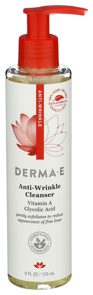 DERMA E (Pack of 5) Derma E Anti-Wrinkle Vitamin a Facial Cleanser Exfoliating 6 Oz