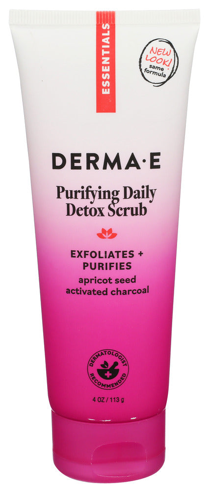 DERMA E (Pack of 5) Derma E Scrub Purifying Detox Exfoliating Facial Cleanser 4 Oz