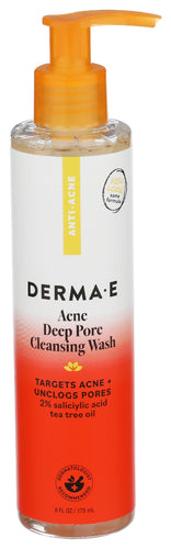DERMA E (Pack of 5) Derma E Cleanser Wash Pore Facial Cleanser Exfoliating 6 Oz