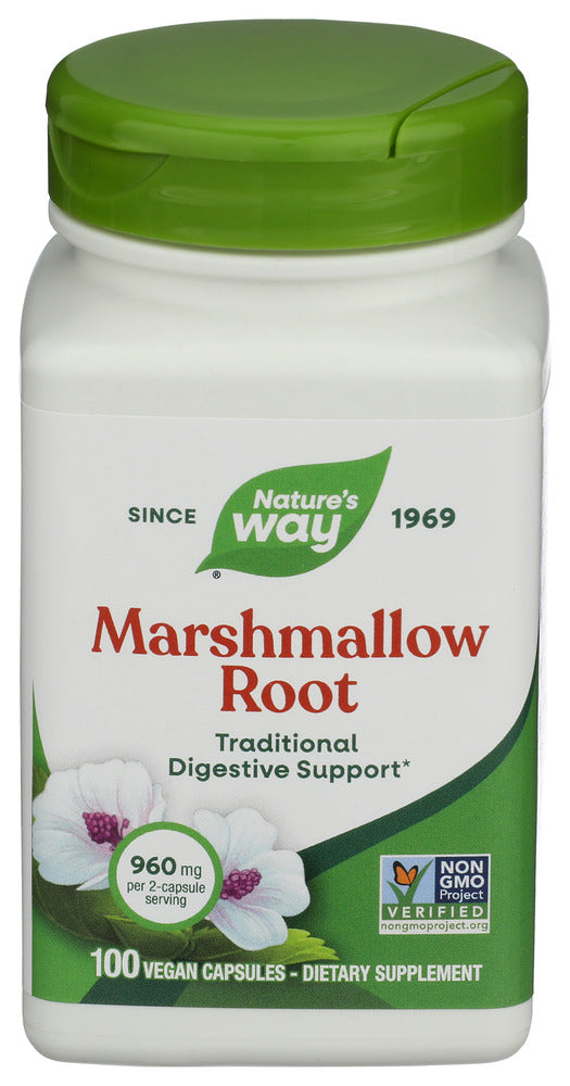 NATURES WAY (Pack of 6) Natures Way Marshmallow Root 100% Vegan Capsules Herbal 100 Capsules