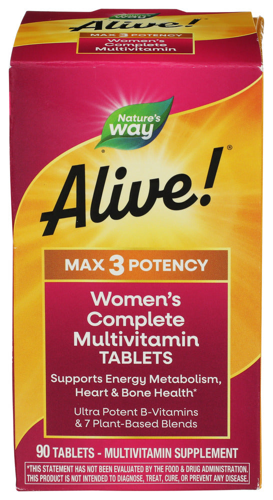 NATURES WAY (Pack of 2) Natures Way Alive Women 3X Multi Multivitamin Tablets 90 Tablets