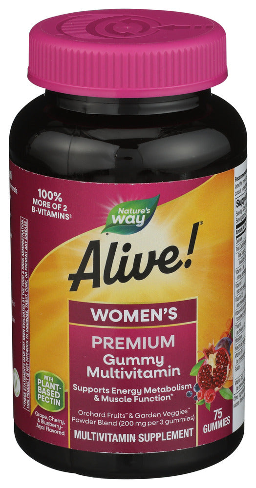 NATURES WAY (Pack of 4) Natures Way Alive Women Gummy Vitamin Multivitamin 75 Pieces