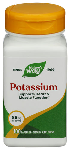 NATURES WAY (Pack of 9) Natures Way Potassium Complex Mineral Supplement 100 Caps 100 Pieces