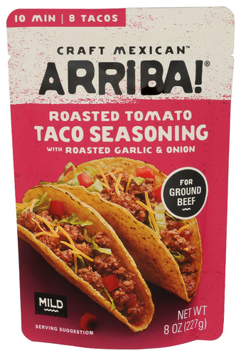 ARRIBA (Pack of 18) Arriba Sauce Taco Rst Tomato Beef Simmer Sauce 8 Oz