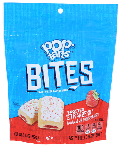 KELLOGGS (Pack of 24) Kelloggs Bites Frosted Strawberry Toaster Pastry Snack 3.5 Oz