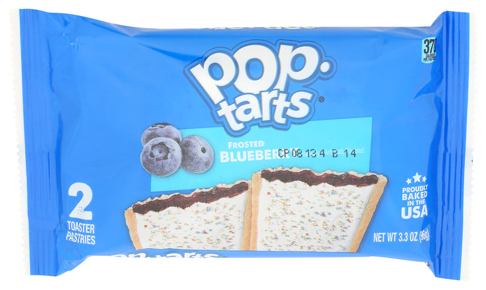 KELLOGGS (Pack of 54) Kelloggs Frosted Blueberry Pop Tarts Toaster Pastries 3.3 Oz