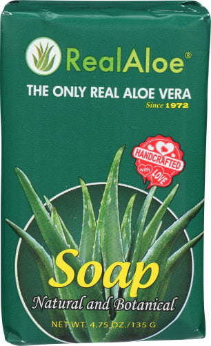 REAL ALOE (Pack of 12) Real Aloe Aloe Vera Bar Soap Bath Body Cleanser 3.25 Oz