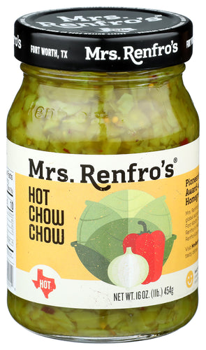 MRS RENFRO (Pack of 12) Mrs Renfro Chow Chow Hot Relish 16 Oz