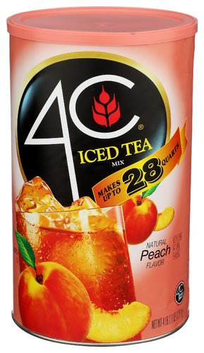 4C Foods Iced Tea Mix Peach Flvr