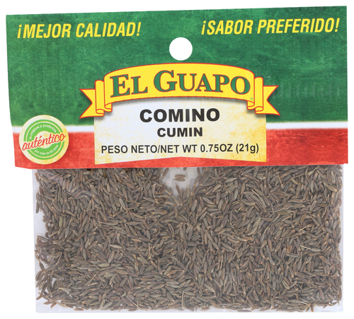 EL GUAPO (Pack of 54) El Guapo Cumin Whole Mexican Herb & Spice Seasoning 0.75 Oz