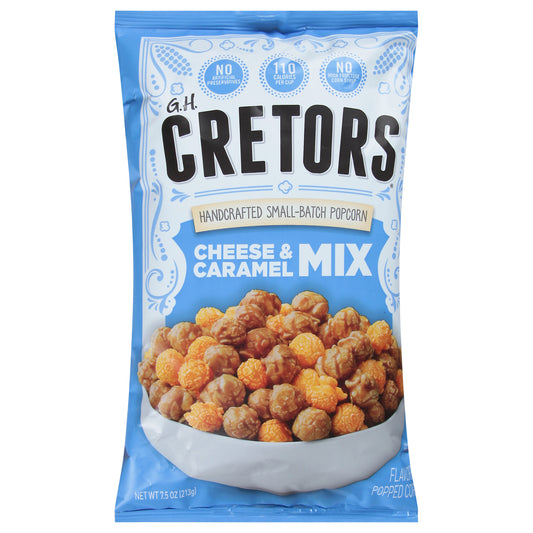 Gh Cretors Popcorn Cheese and Caramel Mix 7.5 oz (Pack Of 12)