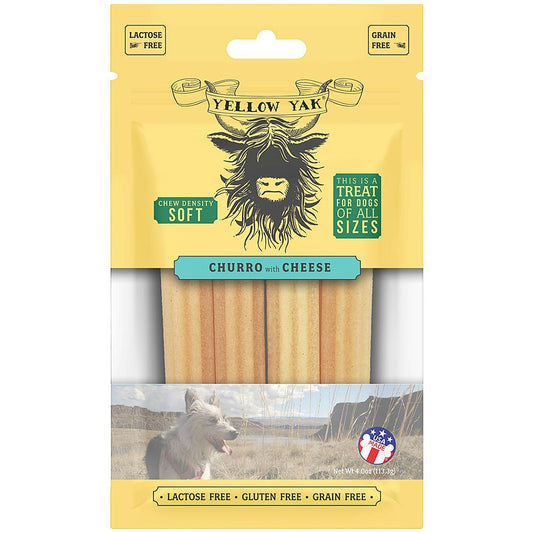 Yellow Yak - Churro Bacon Soft Density Chews for All Dogs 4 oz (Pack of 6)