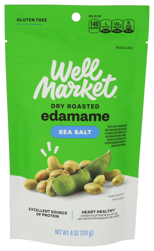 WELL MARKET (Pack Of 24) Well Market Edamame Dry Roast Sea Salt 4 Oz