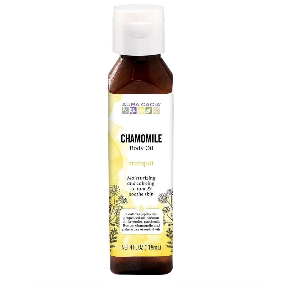 Aura Cacia Tranquil Chamomile Body Oil Aromatherapy Massage Oil