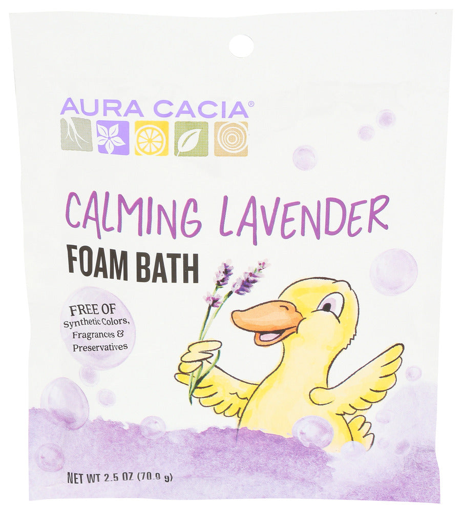 AURA CACIA (Pack of 18) Aura Cacia Kid Calming Bath Foam Bubble Bath Soak 2.5 Oz