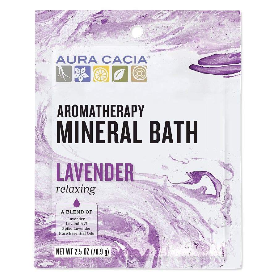 AURA CACIA (Pack Of 12) Aura Cacia Bath Mineral Lavender Relaxing 2.5 Oz