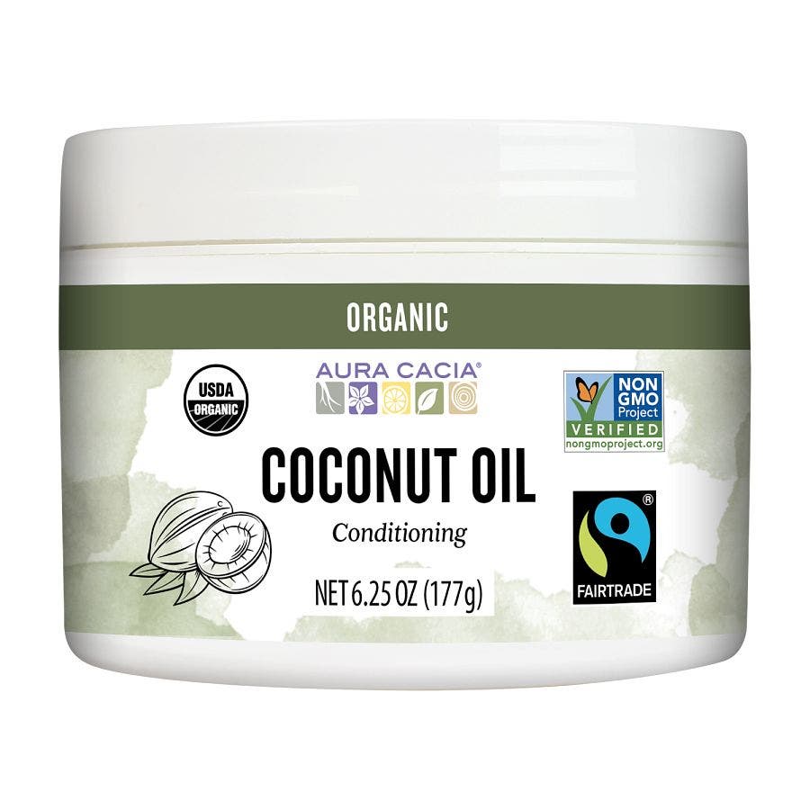 AURA CACIA (Pack of 8) Aura Cacia Organic Coconut Oil 6.25 Fl Oz