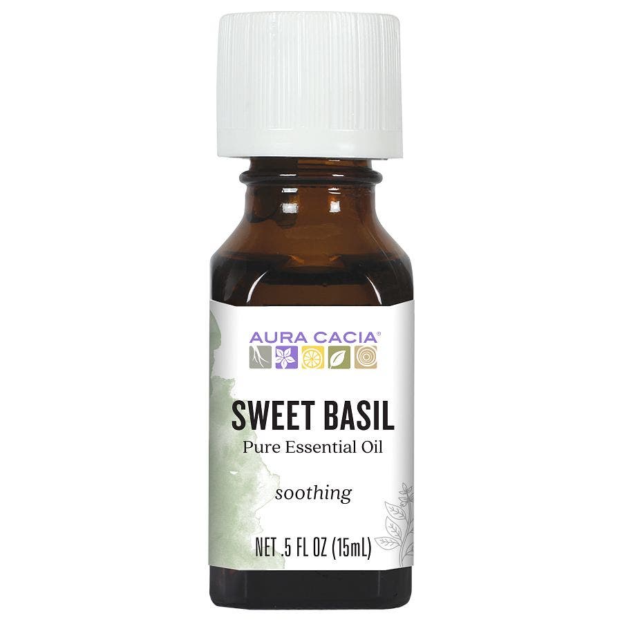 AURA CACIA (Pack of 10) Aura Cacia Essential Oil Basil 0.5 Oz